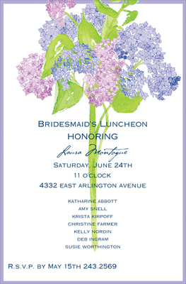 Hydrangeas Invitations